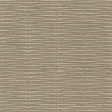 Iringa Mocha Horizontal Linen Stripe Wallpaper