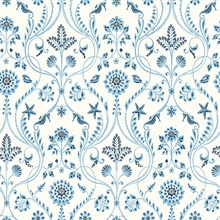 Island Blue Damask