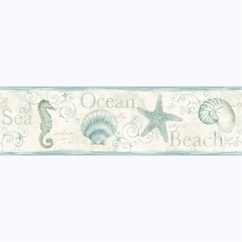 Island Sea Green Green Starfish Border