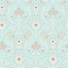 Island Turquoise Damask