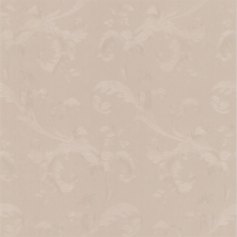 Isleworth Light Grey Floral Scroll