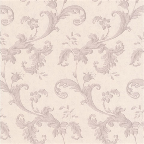 Isleworth Mauve Floral Scroll