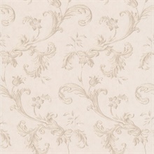 Isleworth Taupe Floral Scroll