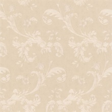 Isleworth White Floral Scroll