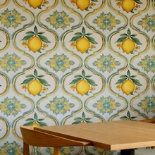 Italian Amalfi Coast Tile Commercial Wallpaper