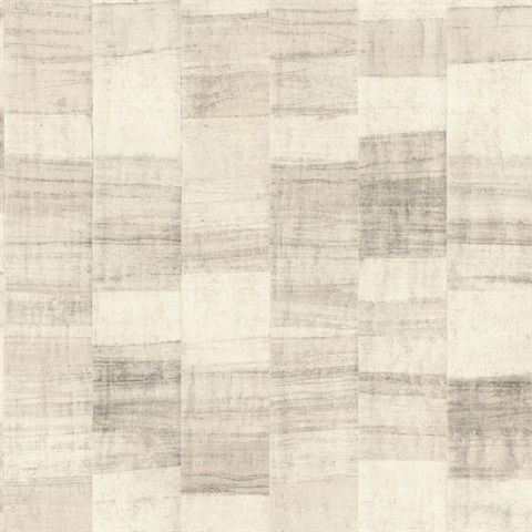 Ivo Grey Block Patchwork Stripe Wallpaper