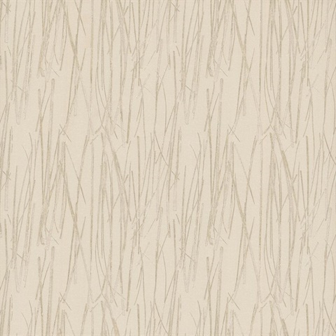 Ivory Piedmont Textured Bamboo Reed Wallpaper