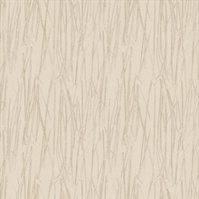 Ivory Piedmont Textured Bamboo Reed Wallpaper