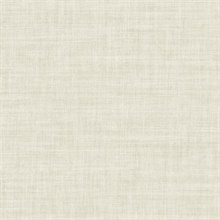 Ivory Randi Tight Weave Faux Grasscloth Wallpaper