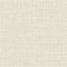 Ivory Randi Tight Weave Faux Grasscloth Wallpaper