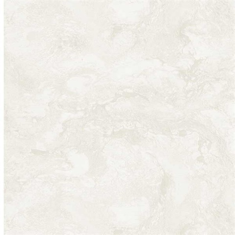 Ivory Terrene Shimmer Marble Textured Wallpaper