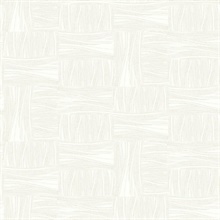 Ivory Wicker Dot Geometric Rectangular Wallpaper