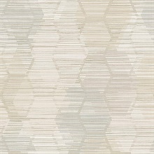 Jabari Wheat Geometric Faux Grasscloth Wallpaper