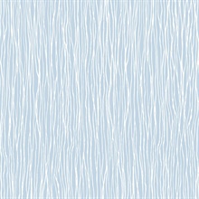 Jacaranda Wave Light Blue Retro Wallpaper