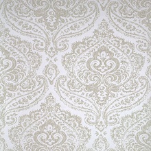 Jamilah Champagne Damask Wallpaper