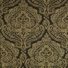 Jamilah Dark Brown Damask Wallpaper