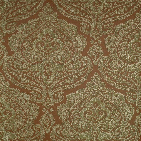 Jamilah Tawny Damask Wallpaper