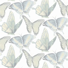 3124-13932 | Janetta Blue Butterfly Wallpaper