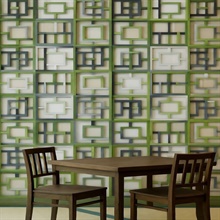 Japanese Shoji Lattice Commercial Wallpaper