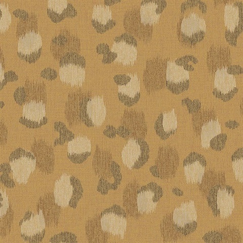 Javan Honey Faux Leopard Skin Wallpaper