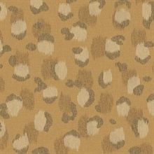 Javan Honey Faux Leopard Skin Wallpaper