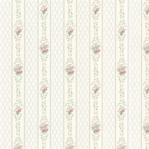 Jaynie Blush Trellis Stripe