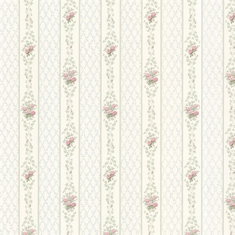 Jaynie Blush Trellis Stripe