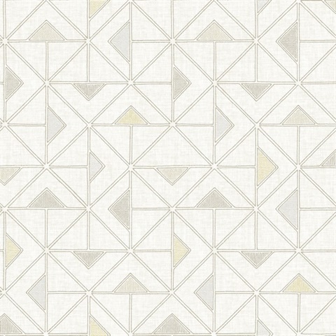 Jekyl Beige Geometric Triangles Wallpaper