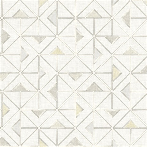 Jekyl Beige Geometric Triangles Wallpaper