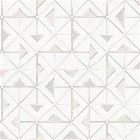 Jekyl Neutral Geometric Triangles Wallpaper