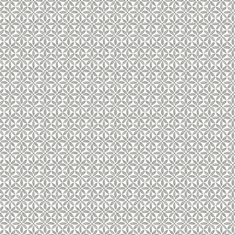 Jellia Black & White Petal Geometric Wallpaper