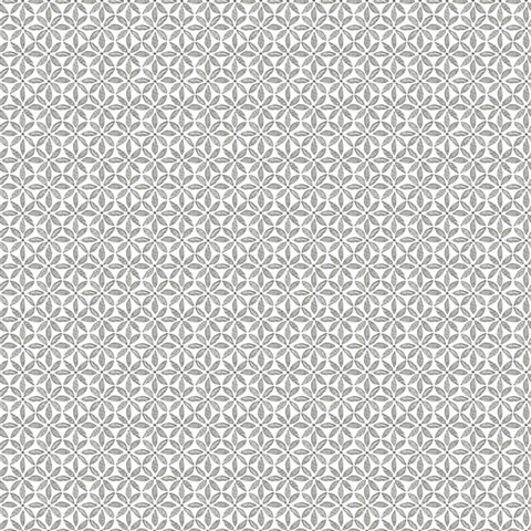Jellia Black & White Petal Geometric Wallpaper