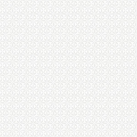 Jellia Grey Petal Geometric Wallpaper