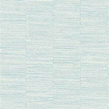 Jenga Aqua Textured Striped Column Wallpaper