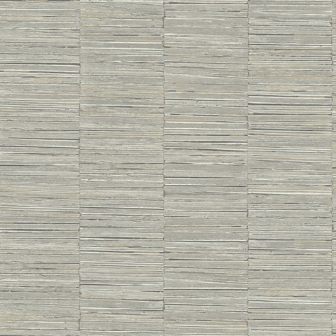 Jenga Grey Textured Striped Column Wallpaper