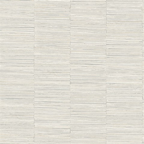 Jenga Light Grey Textured Striped Column Wallpaper