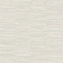 Jenga Light Grey Textured Striped Column Wallpaper