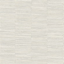 Jenga Light Grey Textured Striped Column Wallpaper