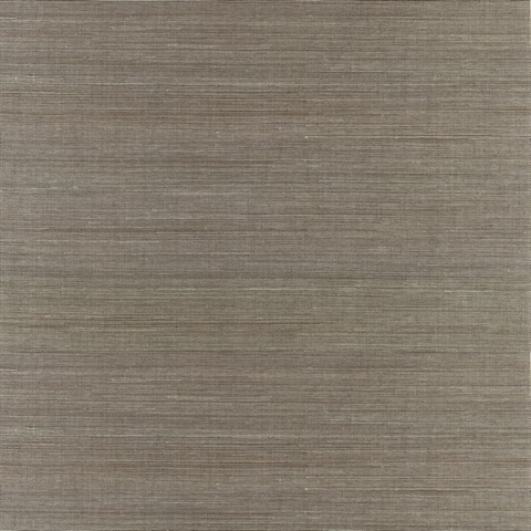 Jiao Brown Sisal Grasscloth Wallpaper