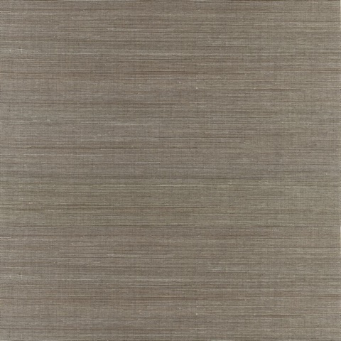 Jiao Brown Sisal Grasscloth Wallpaper