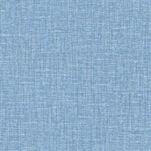 Jocelyn Blue Faux Linen Wallpaper