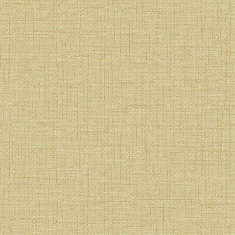 2903-25871 Wallpaper | Jocelyn Yellow Faux Linen Wallpaper