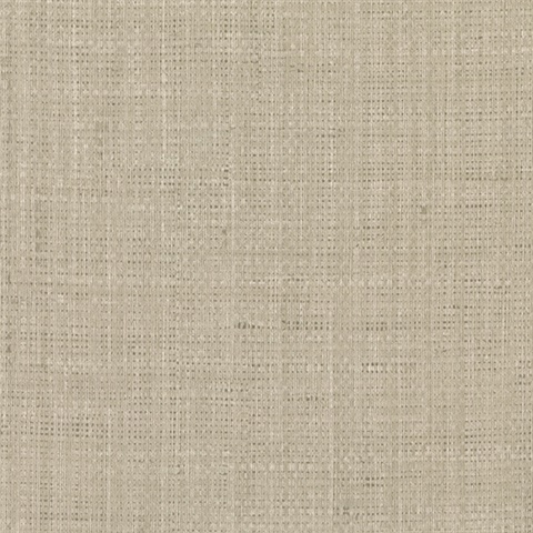 Jonus Taupe Faux Grasscloth Wallpaper