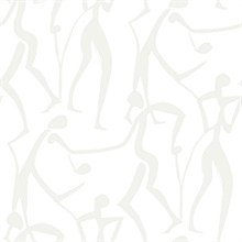 Joyful Dancers Pearl Wallpaper