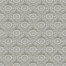 Jubilee Grey Medallion Damask Wallpaper