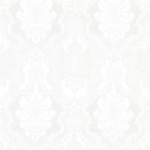 Juliet Off-White Damask Wallpaper