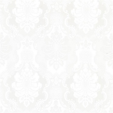 Juliet Off-White Damask Wallpaper