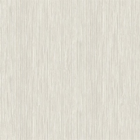 Justina Cream Faux Vertical Grasscloth Stria Wallpaper