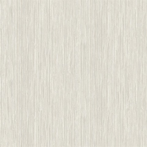 Justina Cream Faux Vertical Grasscloth Stria Wallpaper