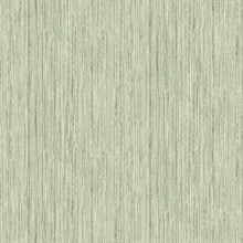 Justina Green Faux Vertical Grasscloth Stria Wallpaper